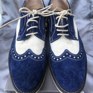 DONALD J PLINER - SPORT NAVY/SAND SUEDE/WASH CANVAS, 9.5M MEN'S